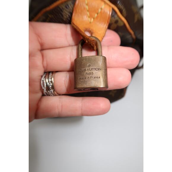 Vintage Louis Vuitton Leather Monogram Speedy Boston Hand Bag Brown - Picture 16 of 16